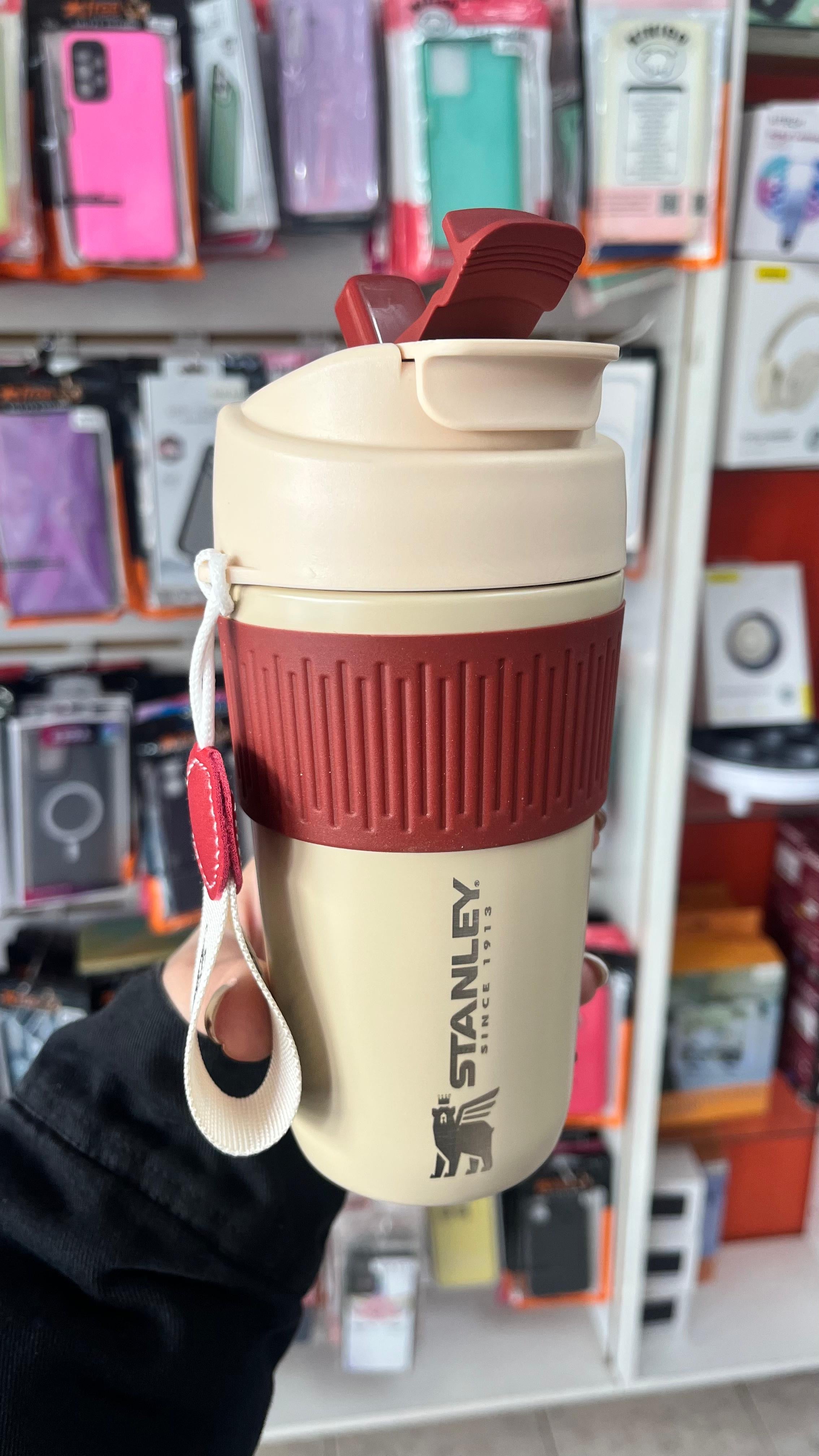 Vaso Térmico para Café con Tapa Antiderrame