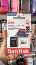 🚀 MicroSD SanDisk Ultra 64GB + Adaptador | Más Espacio y Máxima Velocidad