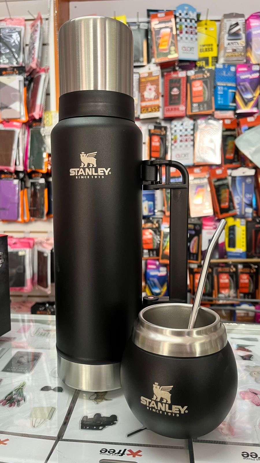 Termo Térmico + Mate y Bombilla Estilo Stanley