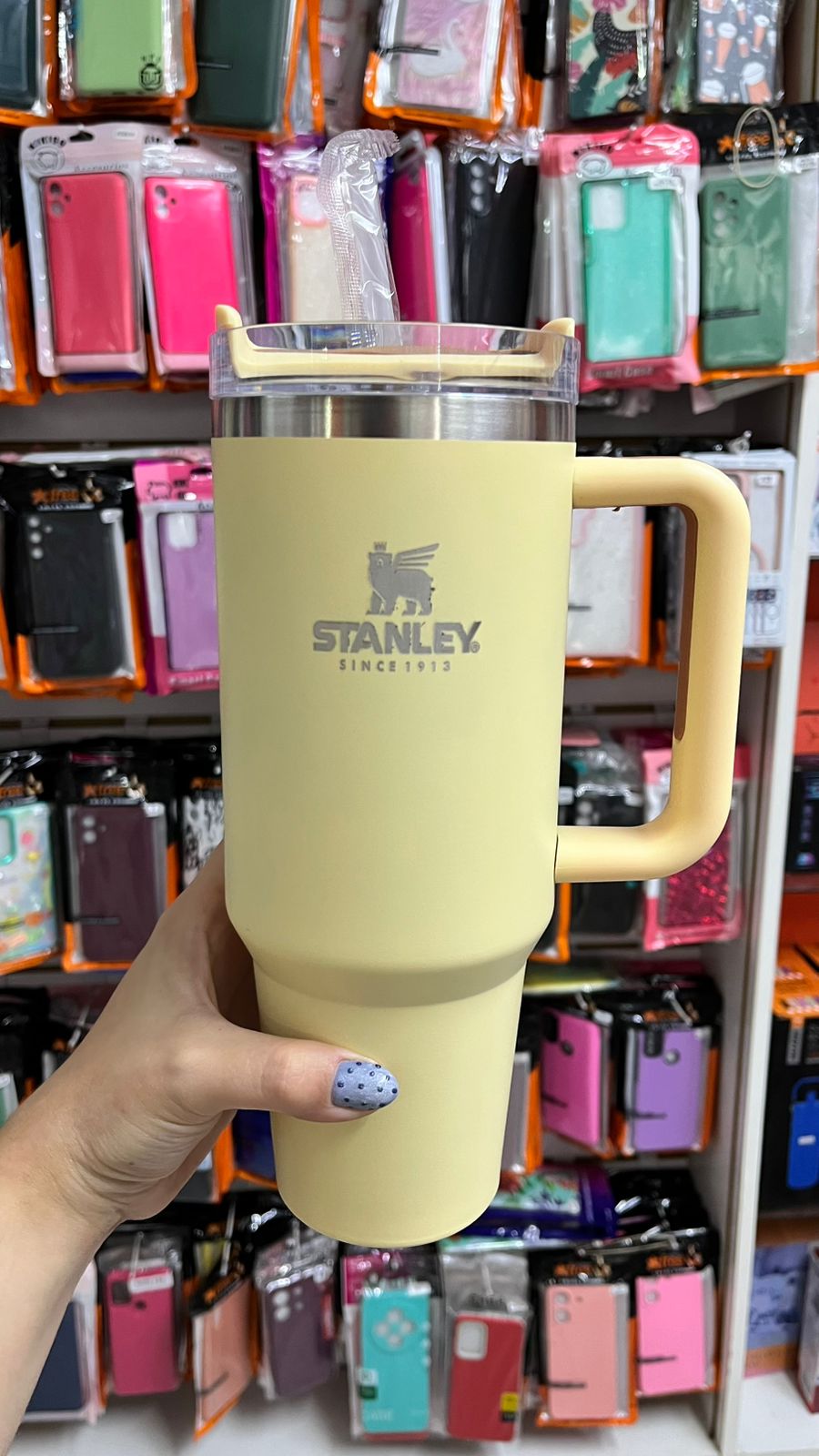 Vaso Térmico Tipo Stanley 1.2L con Manija y Sorbete | Colores Pastel